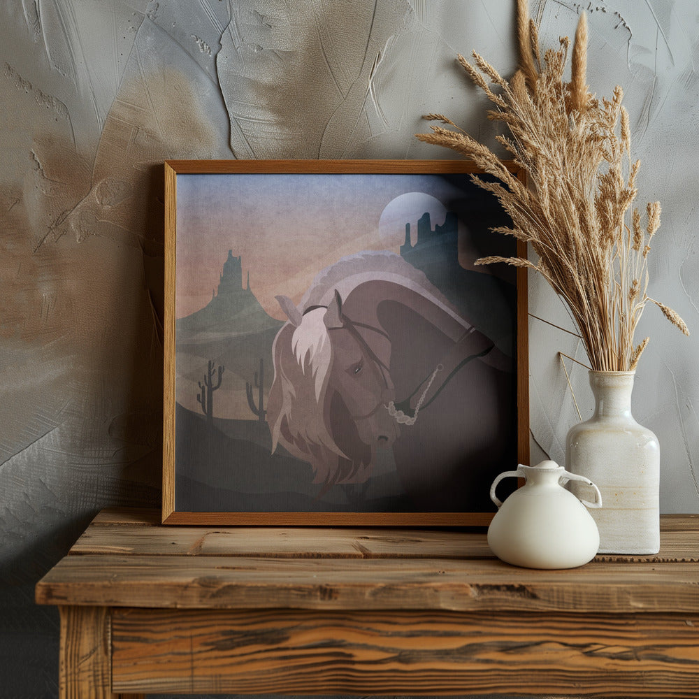 Cowboy Horse Poster